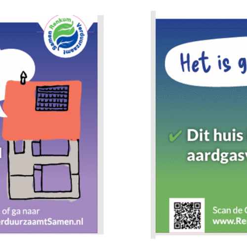 Heeft u de tuinbordjes (bijna) aardgasvrij ook al gezien?