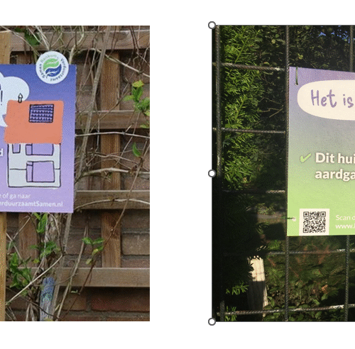 Heeft u de tuinbordjes (bijna) aardgasvrij ook al gezien?